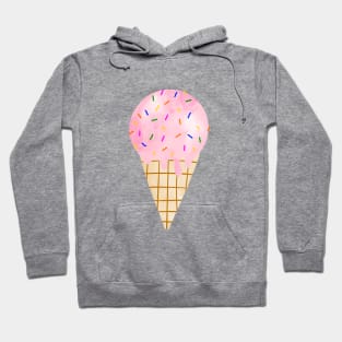 Pink Ice Cream Cone Hoodie